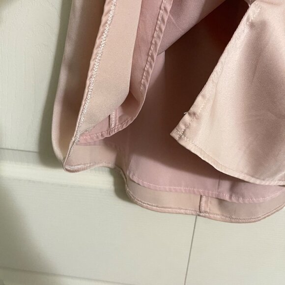 Native Daughters Womens Pink Y2K Satin Halter Tie Back Micro Mini Dress Medium - Picture 6 of 10